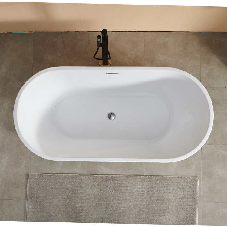 Factory Wholesale Bathroom 1.7M Freestanding Acrylic Bathtubs