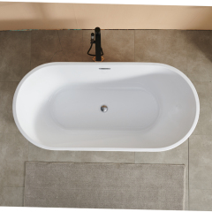 Factory Wholesale Bathroom 1.7M Freestanding Acrylic Bathtubs
