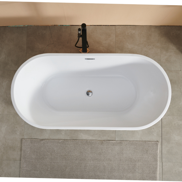 Factory Wholesale Bathroom 1.7M Freestanding Acrylic Bathtubs