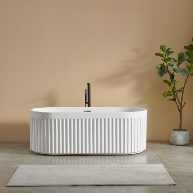 Factory Wholesale Bathroom 1.7M Freestanding Acrylic Bathtubs