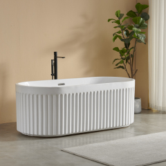 Factory Wholesale Bathroom 1.7M Freestanding Acrylic Bathtubs
