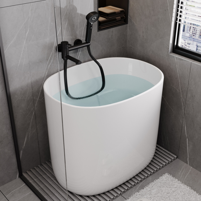 High Quality Small Oval Shape 1.2m Best Freestanding Acrylic Bathtub