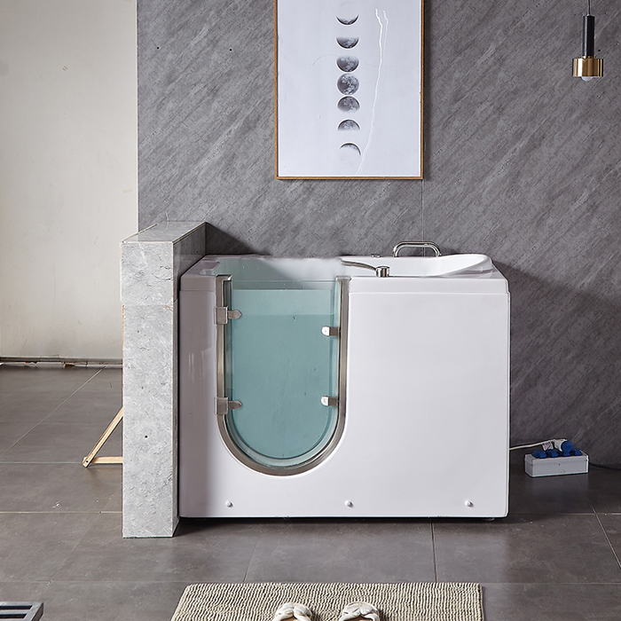 Step-in Bathtubs portable freestanding walk-in bathtub with door and seat