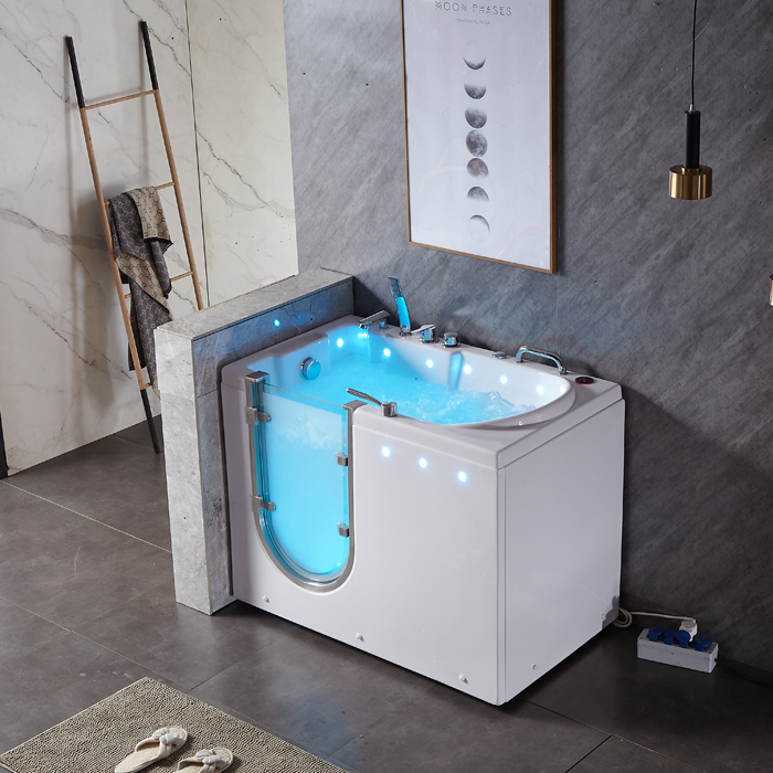 Step-in Bathtubs portable freestanding walk-in bathtub with door and seat
