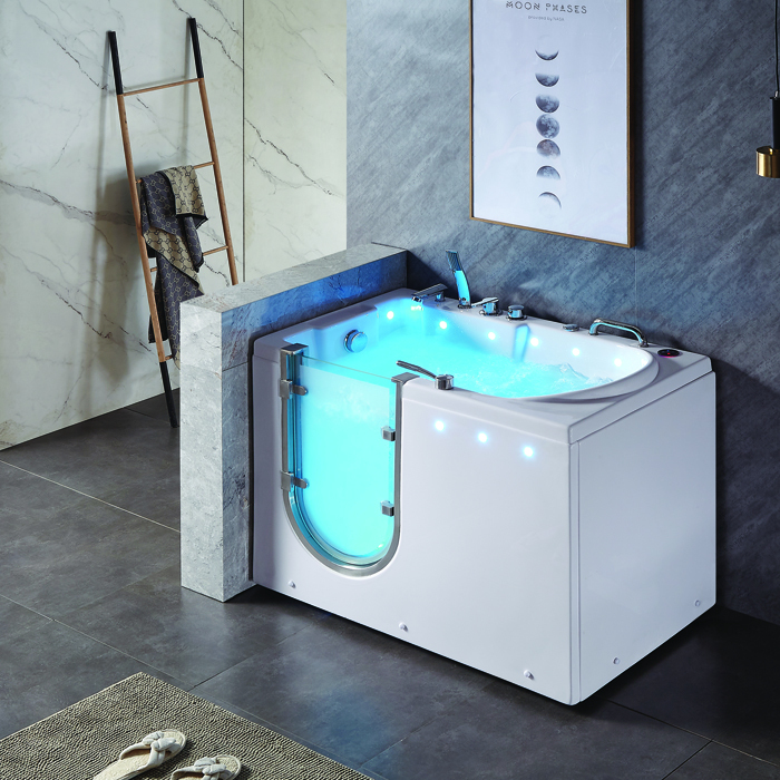 Step-in Bathtubs portable freestanding walk-in bathtub with door and seat