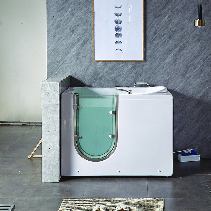 Step-in Bathtubs portable freestanding walk-in bathtub with door and seat