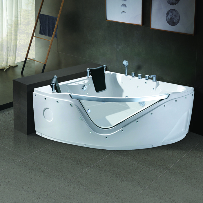 Wholesale Best Whirlpool Bath 2 Person Adult Whirlpool Massage Bathtub Corner Whirlpool Tub with shower