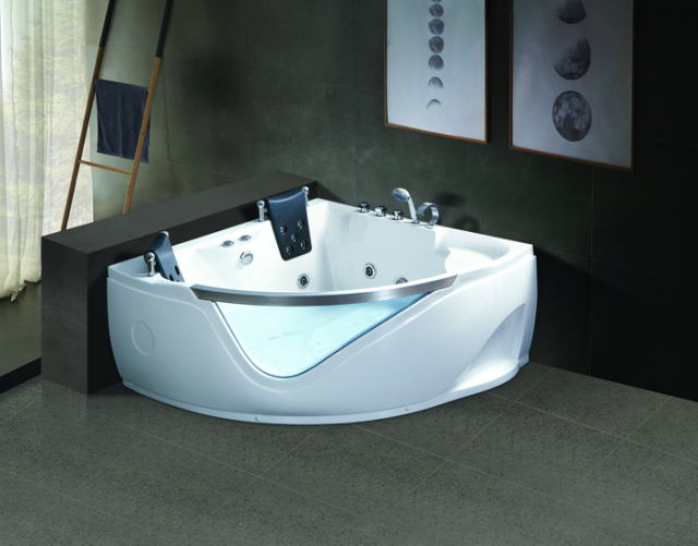 Wholesale Best Whirlpool Bath 2 Person Adult Whirlpool Massage Bathtub Corner Whirlpool Tub with shower