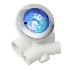 Whirlpool tub parts jacuzzi bathtub spare parts whirlpool flat Spa jet nozzle massage bathtub nozzle with LED light