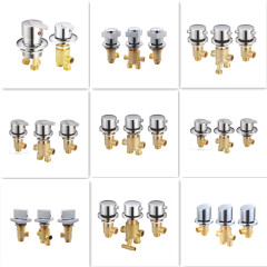 Jacuzzi bathtub accessories 2 3 4 hole cold and hot water brass bathtub faucet sets