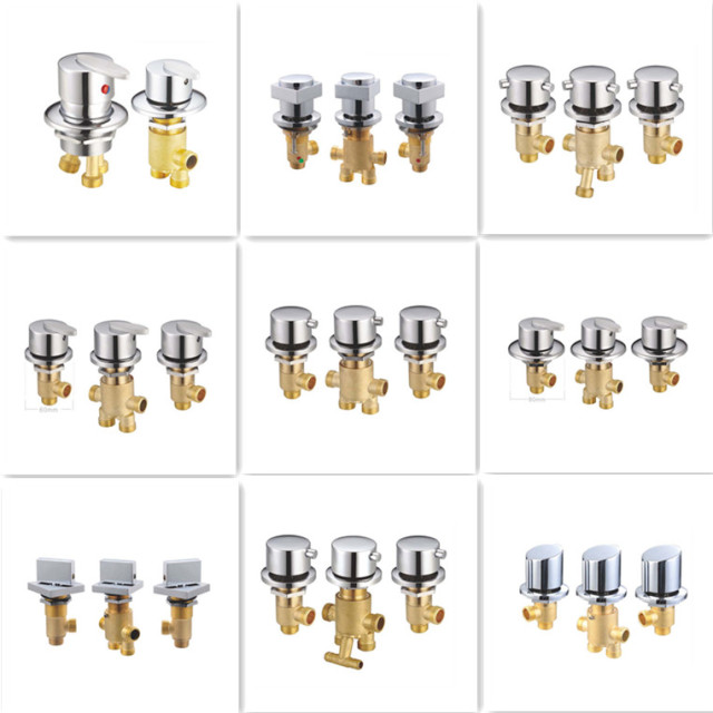 Jacuzzi bathtub accessories 2 3 4 hole cold and hot water brass bathtub faucet sets
