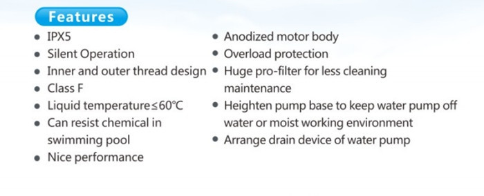 High Pressure Centrifugal Water Pump 1HP | For Jacuzzis and Swimming Pools