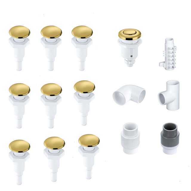 Whirlpool Bathtub Air Jet Kit | 25mm Bubble Nozzles & Jacuzzis Bath Accessories