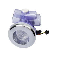 RGB LED Spa Jet Nozzle with Chromotherapy Lights - Whirlpool Tub Parts