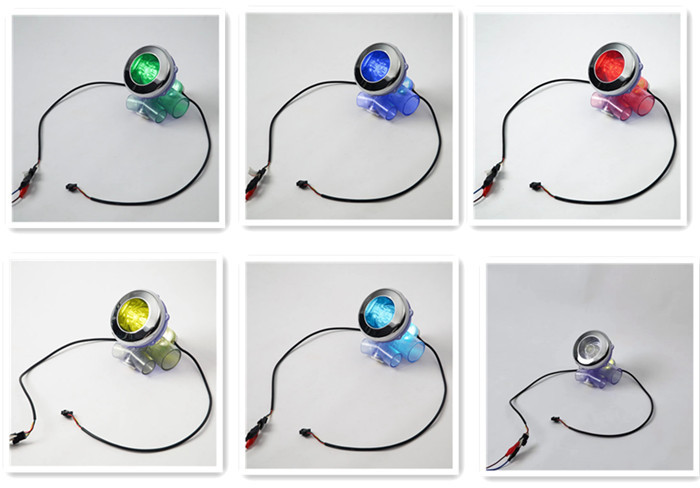 RGB LED Spa Jet Nozzle with Chromotherapy Lights - Whirlpool Tub Parts