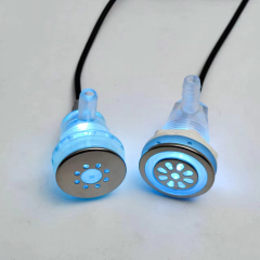Bathtub LED Jet Nozzle with Air Bubble Massage & Underwater RGB Lighting