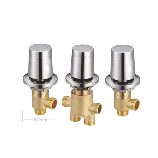 Whirlpool Spa Adjust Spout Hydromassage Brass 3 Function Waterfall Bathtub Faucet Adjustable Hot and Cold Water Mixer