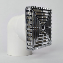 ABS Chrome-Plated Backwater Suction Assembly | 1.5 Inches for Whirlpool Bathtub & Spa Systems