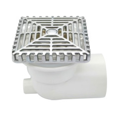 Hydro Massage Bathtub Suction Component | ABS Chromed 1.5 Inches Nozzle for Water Circulation