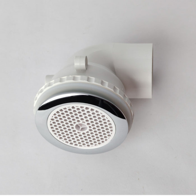 Universal Bathtub Suction Fittings | Plastic Chromed 1.5 Inches for Backwater & Massage