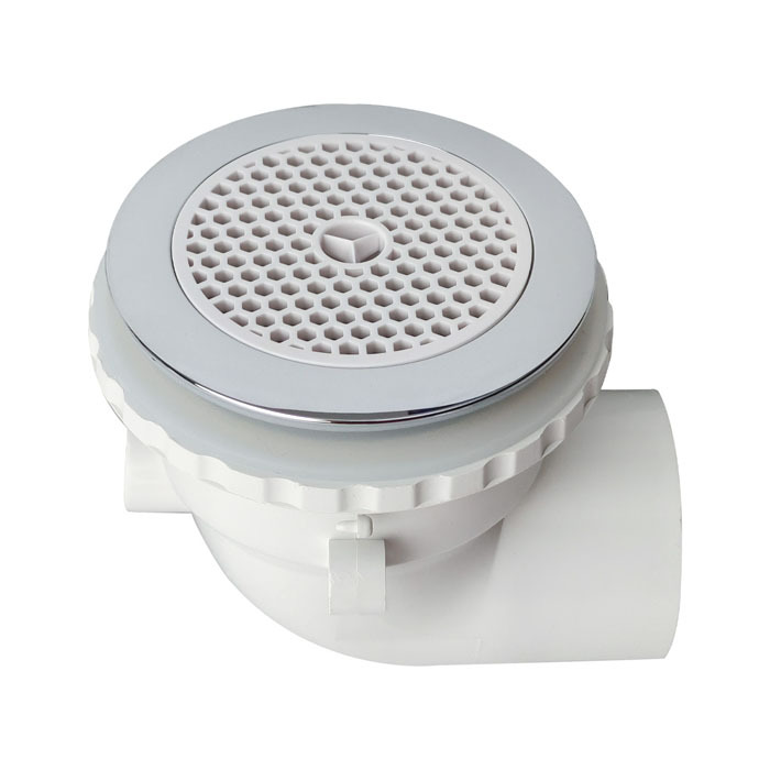 Universal Bathtub Suction Fittings | Plastic Chromed 1.5 Inches for Backwater & Massage
