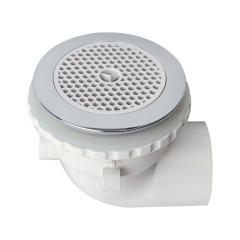 Universal Bathtub Suction Fittings | Plastic Chromed 1.5 Inches for Backwater & Massage