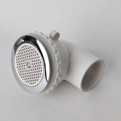 Universal Bathtub Suction Fittings | Plastic Chromed 1.5 Inches for Backwater & Massage