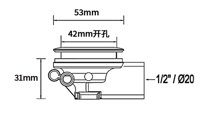 Whirlpool Bathtub Water Jet Massage Bathtub Accessory Whirlpool Bath Replacement Jets with Factory Price