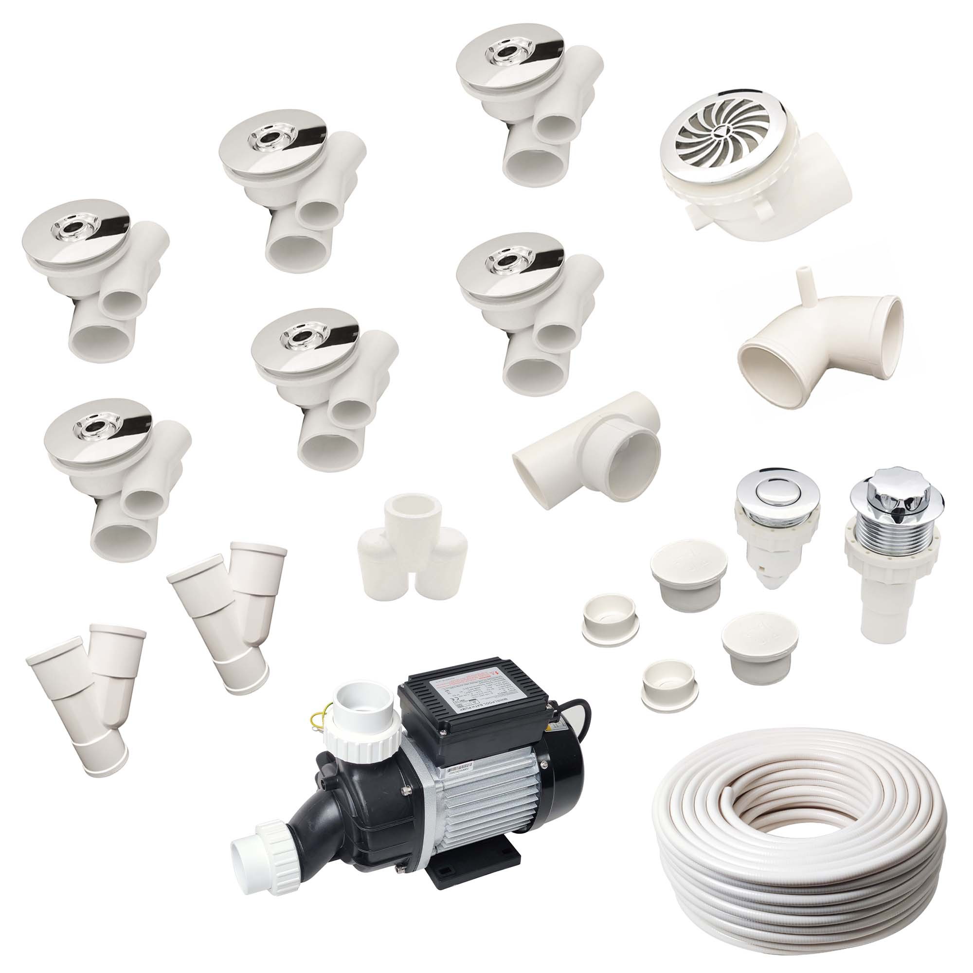 Bathtub Components Massage Systems Whirlpool Bath Spares System Whirlpool Jet Kit