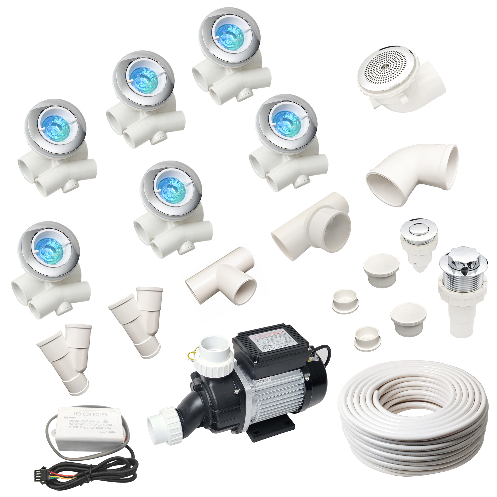 Whirlpool Components Hydromassage System Whirlpool Tub Replacement Parts With Led Light