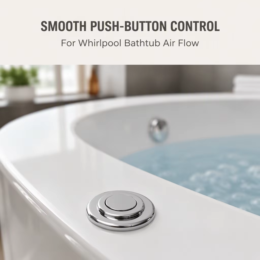 Whirlpool Air System Air Regulator Push Button Switches Plastic Button Switch Bathtubs Whirlpools Spa Whirlpool System Air Switch
