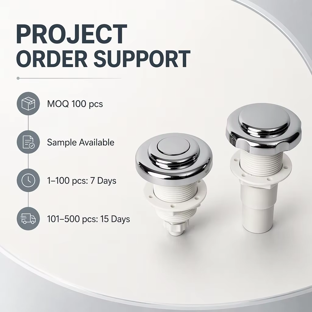 Whirlpool Air System Air Regulator Push Button Switches Plastic Button Switch Bathtubs Whirlpools Spa Whirlpool System Air Switch