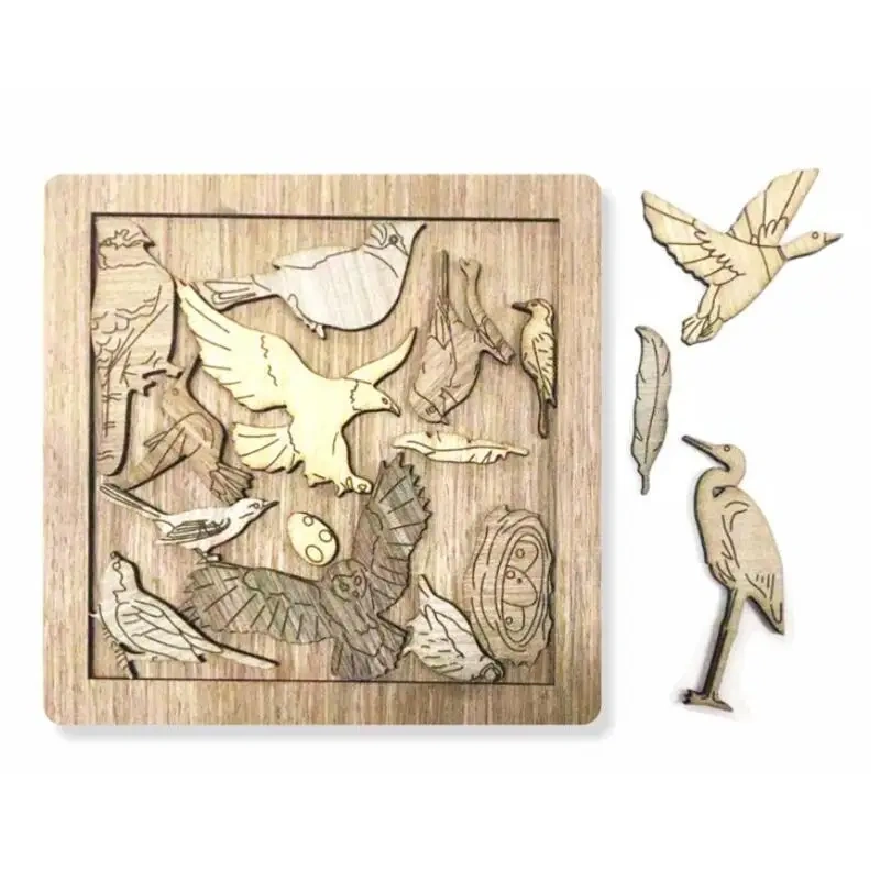 New High Difficulty Level Wooden Puzzle Logic Mind Brain Teaser Puzzles Game for Adults