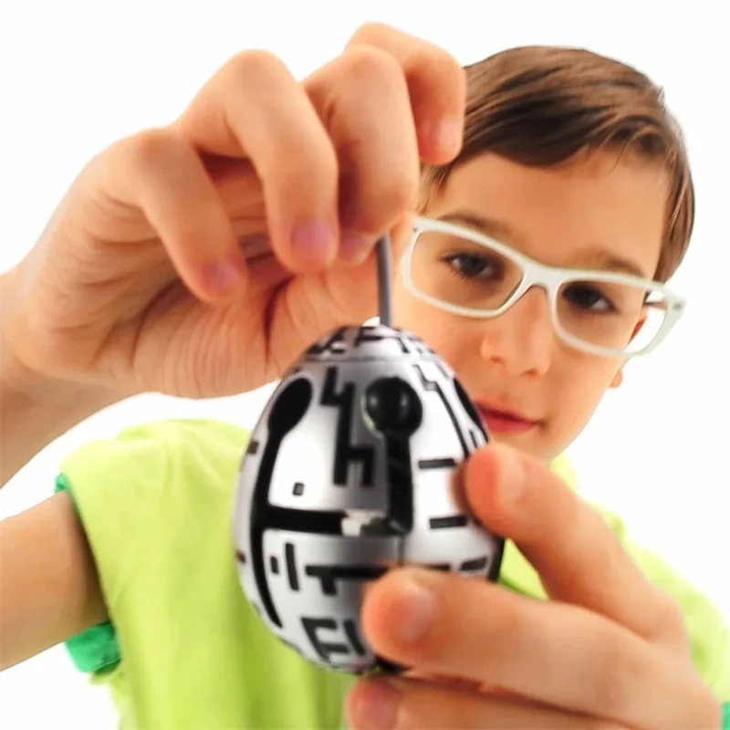 2020 New 3D Egg-shaped Creative Maze Labyrinth Puzzles Game for Children Adults