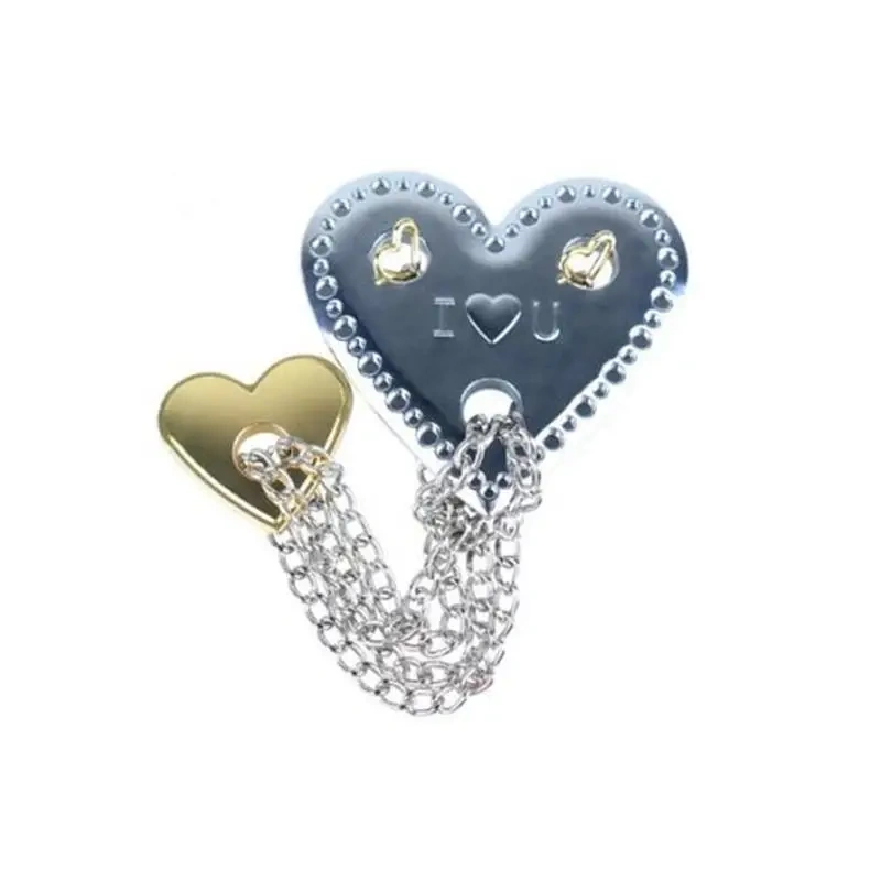 Challenging Metal Heart Brain Teasers String Puzzle