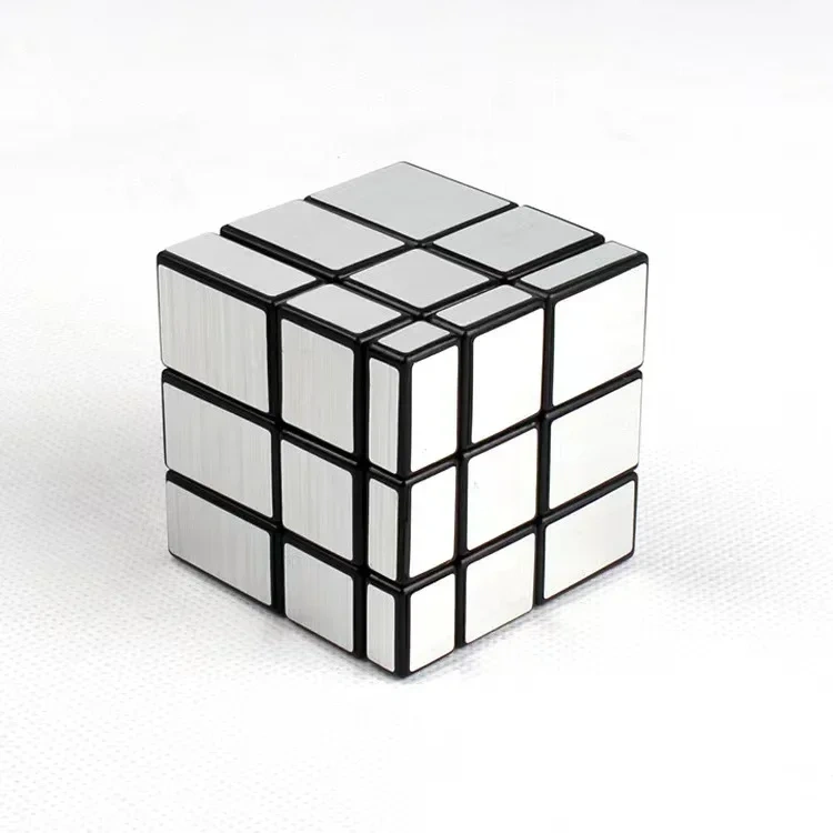 2/3 Layers Magical Mirror Cube Silver Professional Speed Cubes Puzzles  Educational Toys for Children Adults Gifts