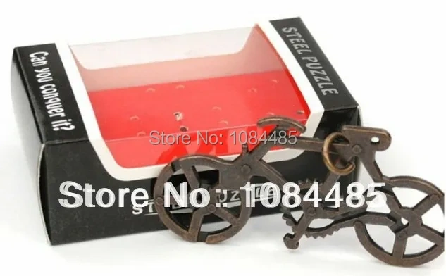 Metal Bike Puzzle Game Classic Zinc alloy brain teaser Mind Puzzles Game Gift