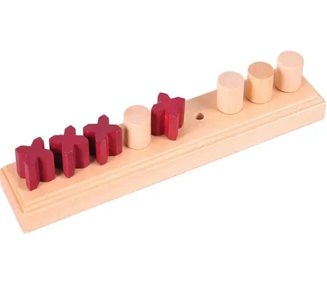 Challenging Intelligence Wooden Mind Peg Puzzle Game for Adults Children