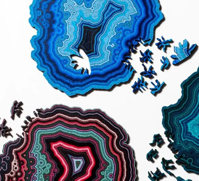 2021 New Heteromorphic Agate Wooden Jigsaw Puzzle Extremely High Difficulty Level