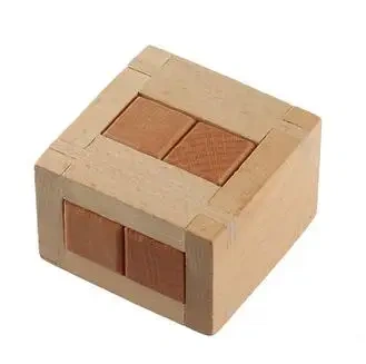 Beech Wood Wooden Burr Puzzles Interlocking Game for Adults KIds