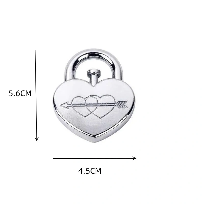 Heart-shaped Metal Lock Brain Teasers Puzzle Game for Adults
