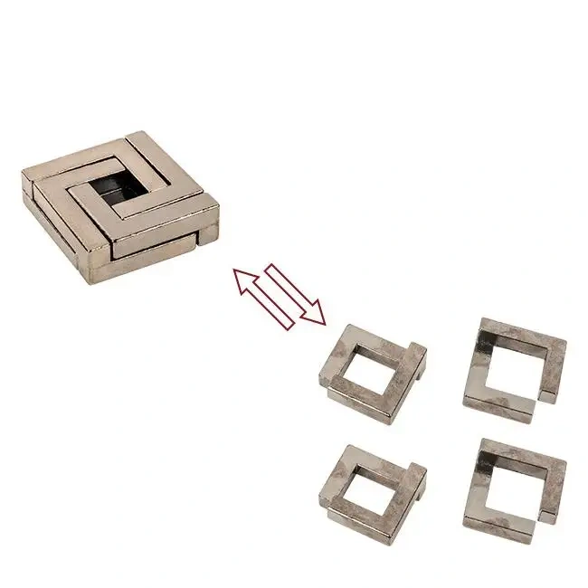 20PCS/Set Metal Brain Teasers Puzzle Magic Wire Puzzle Baffling Puzzles Game for Adults Kids