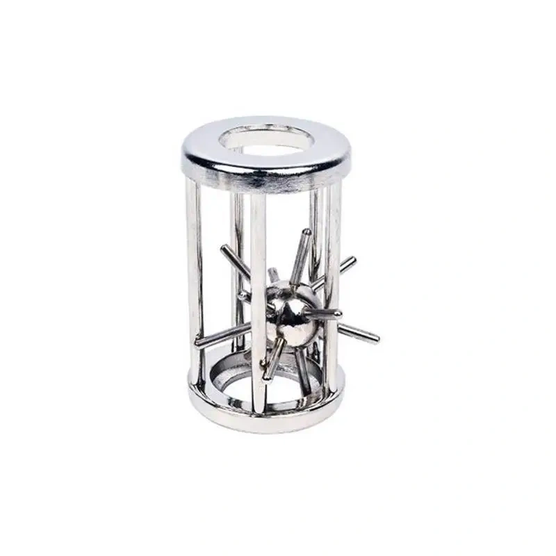 Classic Metal Brain Teasers Mind Ring Lock Puzzles Game for Adults Kids