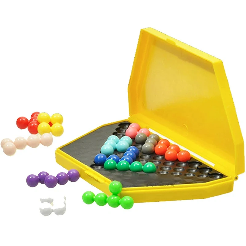 Classic Logic Puzzle Kids Mind Brain teaser Beads Puzzles Game Toys for Children Adults 1 Manual 180 Challenges
