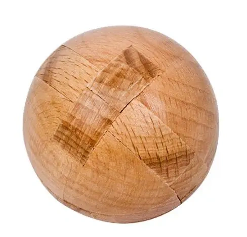 Classic 3D Wooden Burr Interlocking Puzzle Logic Chinese Traditional Wood Brain Teasers Puzzles Game for Adults Kids