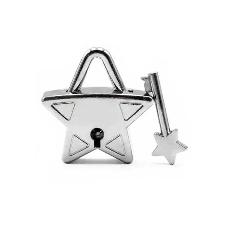 2021 New Star-shaped Metal Lock Mind Brain Teaser Puzzles Game for Adults Children