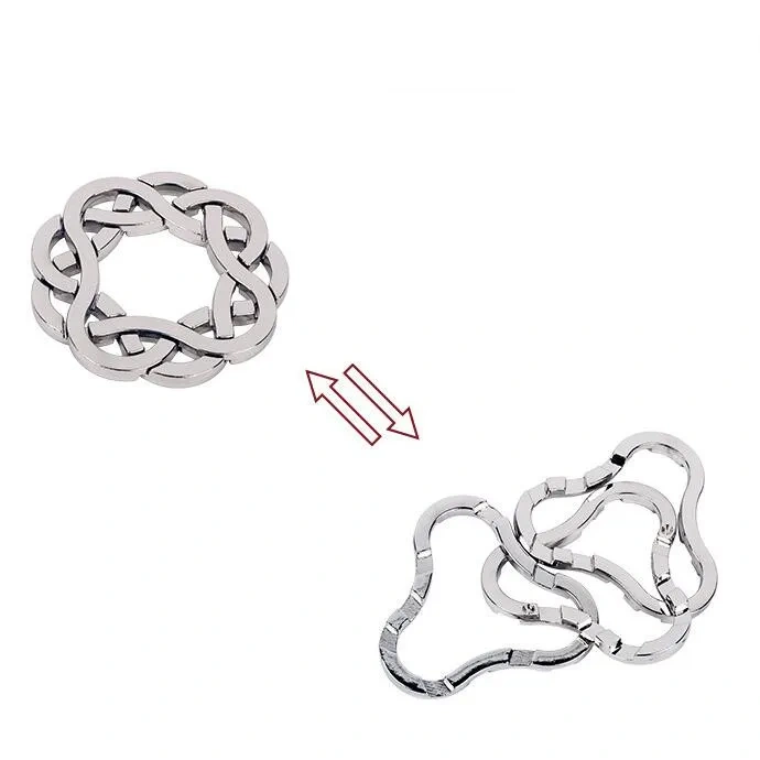20PCS/Set Metal Brain Teasers Puzzle Magic Wire Puzzle Baffling Puzzles Game for Adults Kids