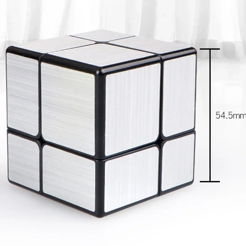 2/3 Layers Magical Mirror Cube Silver Professional Speed Cubes Puzzles  Educational Toys for Children Adults Gifts