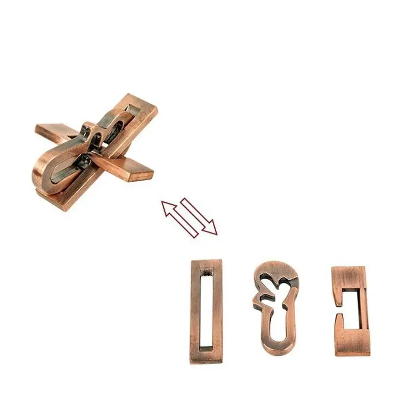 Metal Puzzle game Classic zinc alloy Mind brain teasers for Young and Old