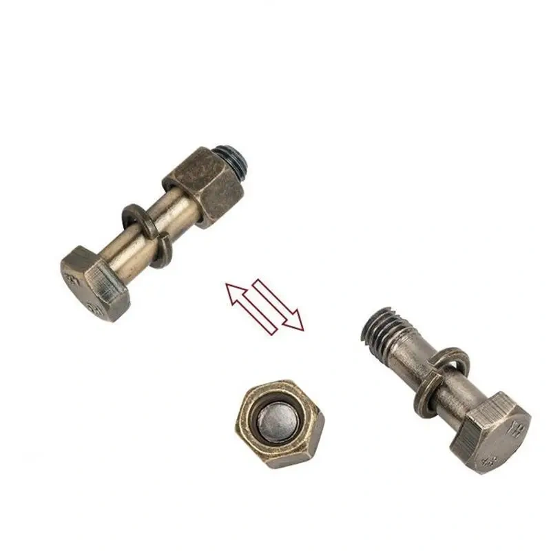 Screw shaped Metal Bolt Puzzle for Adults Kids